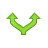 arrow split up Icon